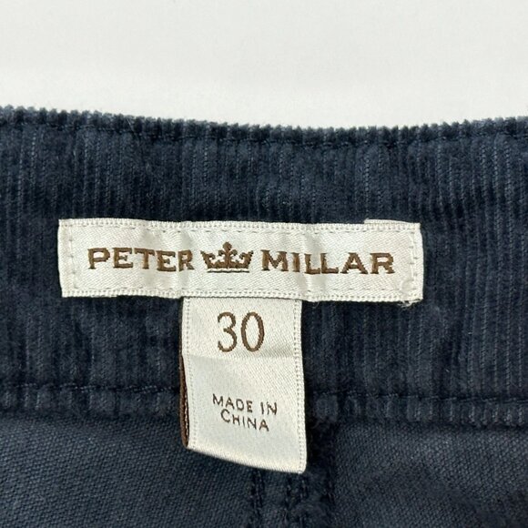 Peter Millar Crown Soft Corduroy 5-Pocket Pants Dark Navy 30x34 EXCELLENT - Picture 12 of 13